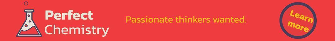 Perfect Chemistry Banner with Test Tube Graphic