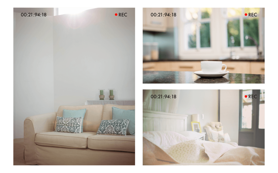 Cozy Home Interior with Coffee and Bedding under Text Glare