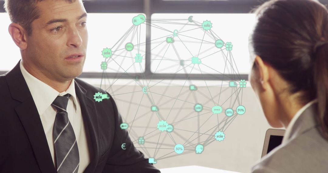 Collaborative Business Discussion with Digital Network Interface