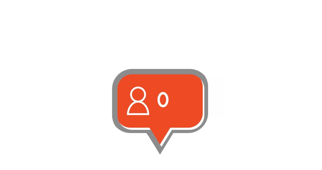Zero Followers Icon Symbolizing No Social Media Audience