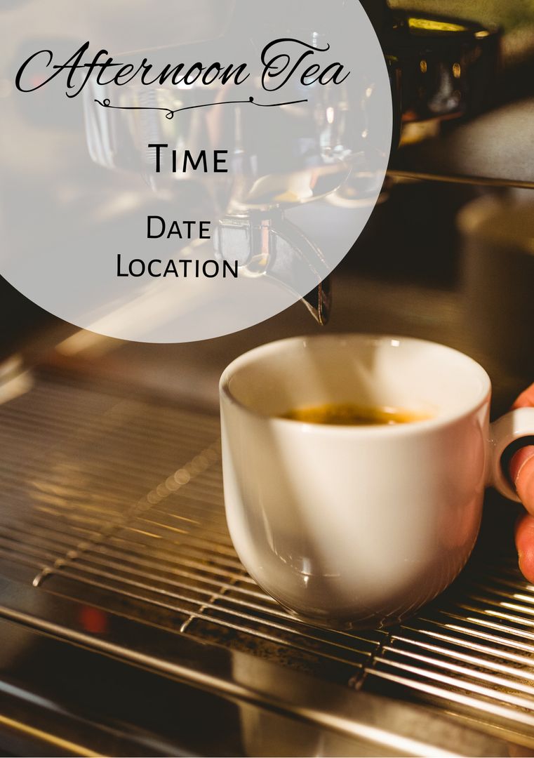 Afternoon Espresso Invitation for Cozy Gathering