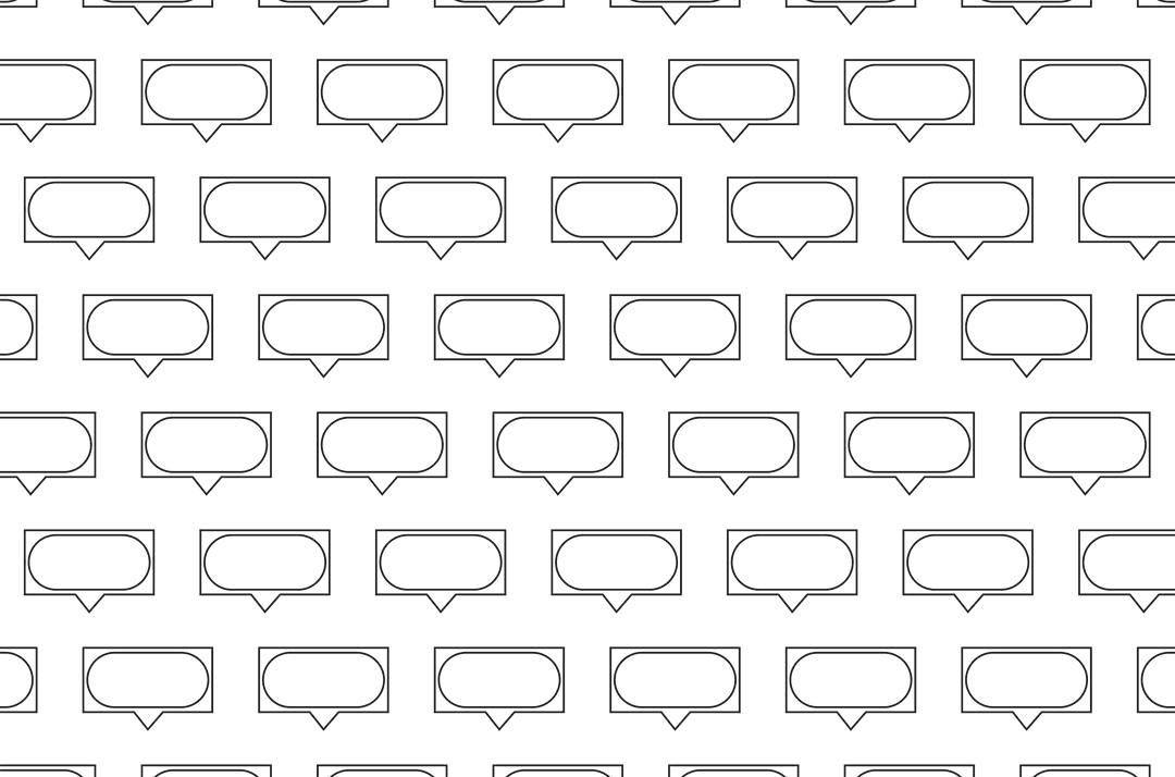 Transparent Speech Bubble Pattern Vector Illustration