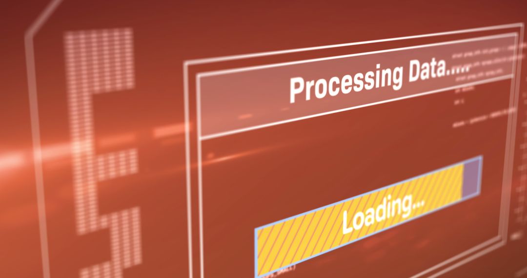 Digital Data Processing Loading Screen Graphic