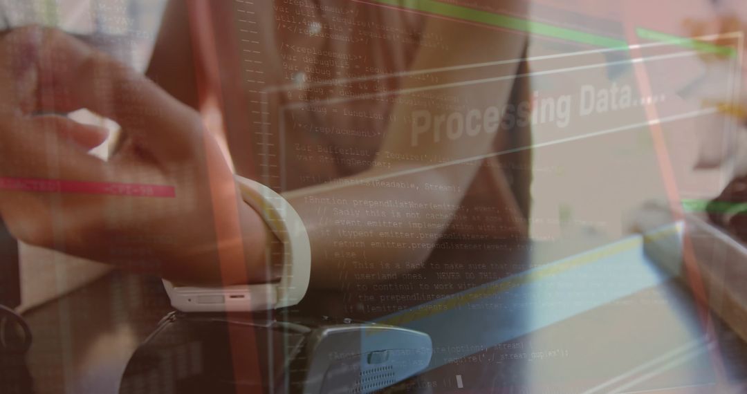 Contactless Payment with Smartwatch and Data Processing Overlay