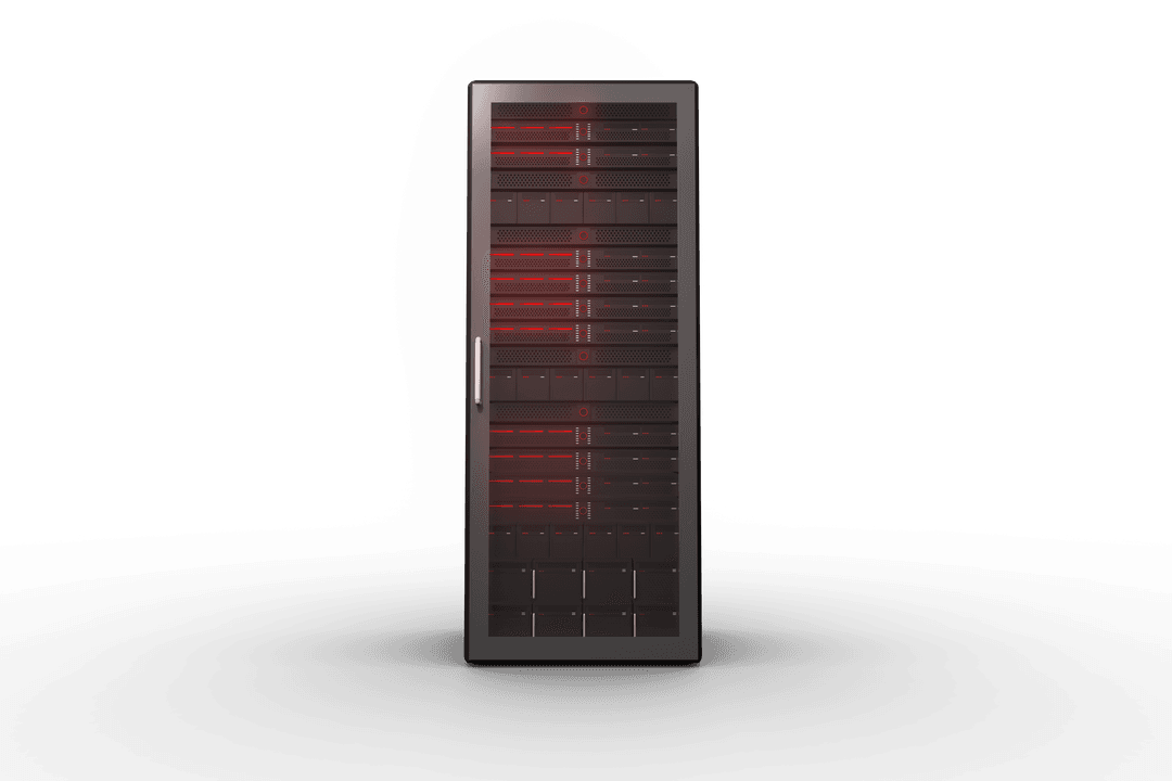 Transparent Computer Server with Red Lights for Global Interconnectivity - Download Free Stock Images Pikwizard.com