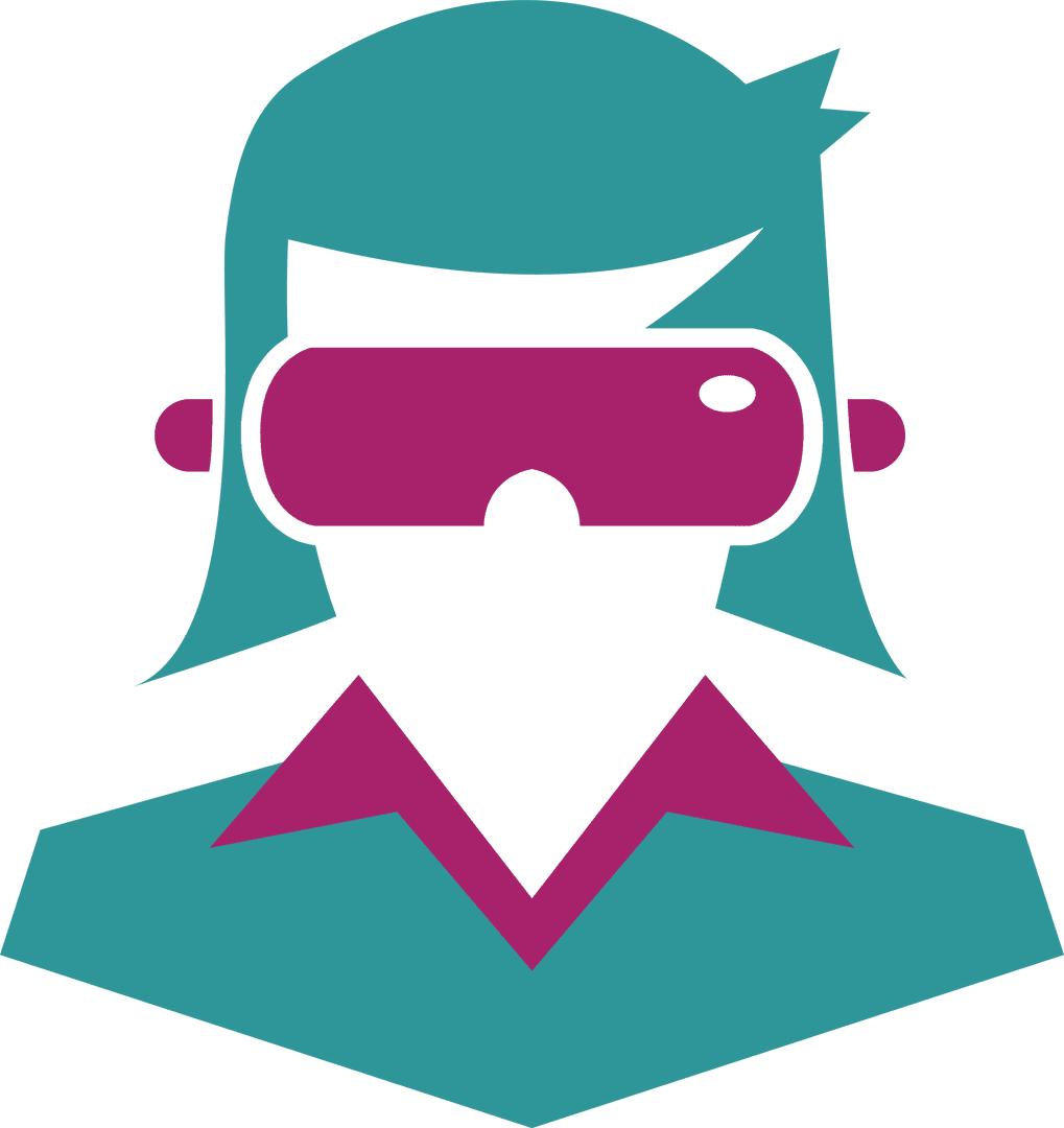 Cartoon Man with Glasses Illustration on Transparent Background
