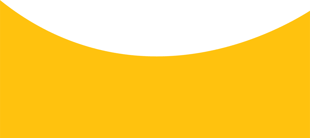 Concave Yellow Curve on Transparent Background Design Element