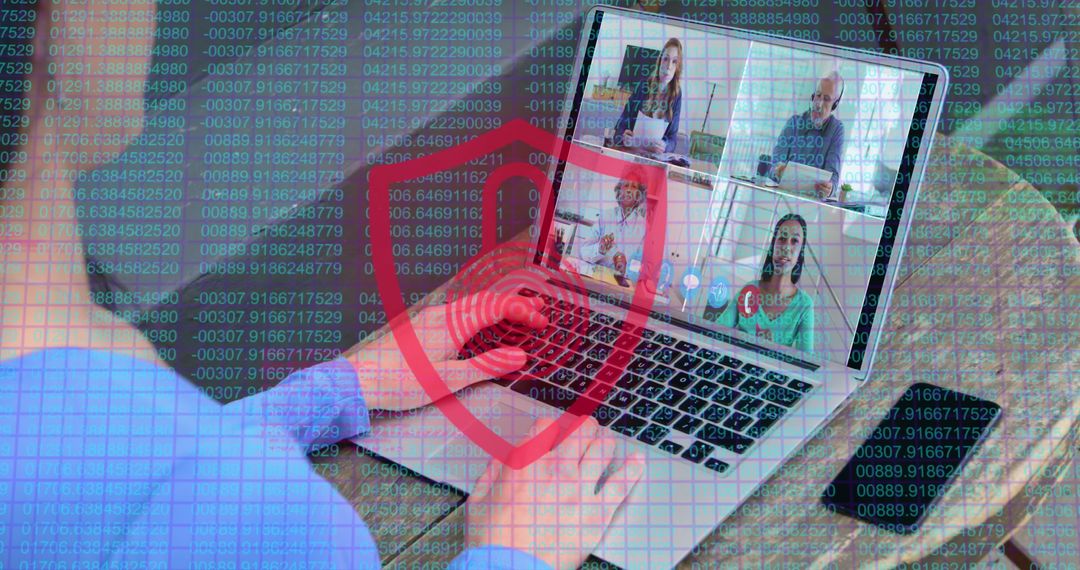 Cybersecurity in Virtual Meetings Highlighting Remote Work Challenges