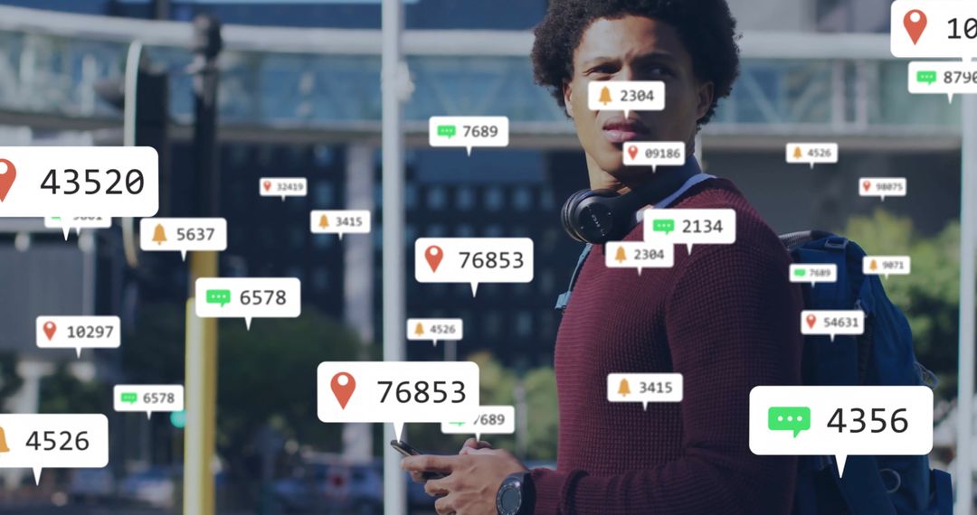 Connected Student with Notifications in Urban Environment