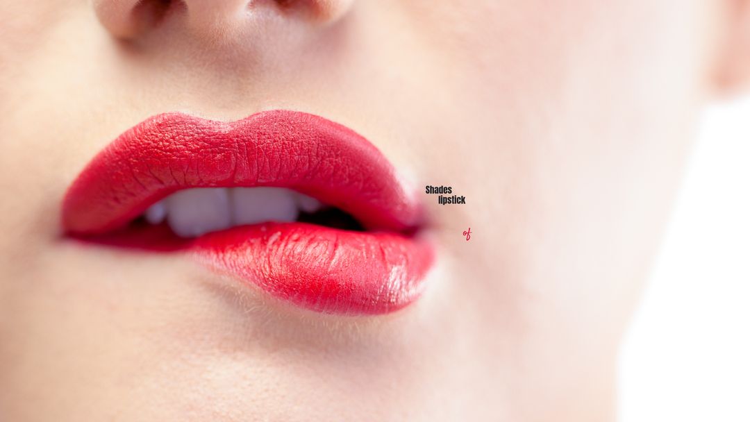 Close-Up Red Lips of Caucasian Woman with Different Lipstick Shades Text - Download Free Stock Templates Pikwizard.com