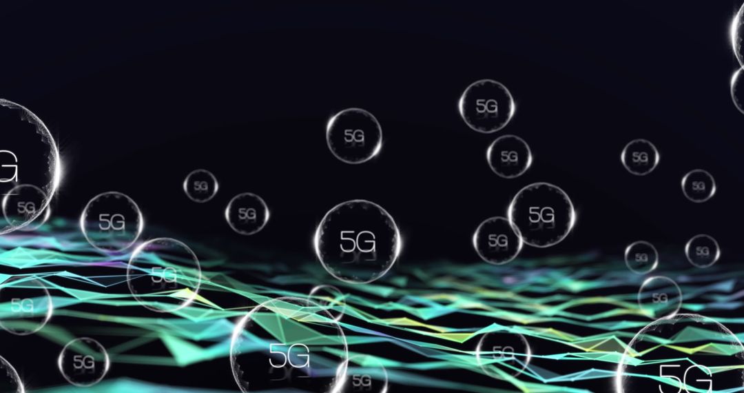 Digital 5G Network Concept Visualization