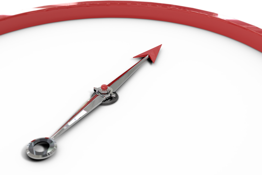 Digital Red and Silver Compass Pointer on Transparent Background - Download Free Stock Images Pikwizard.com