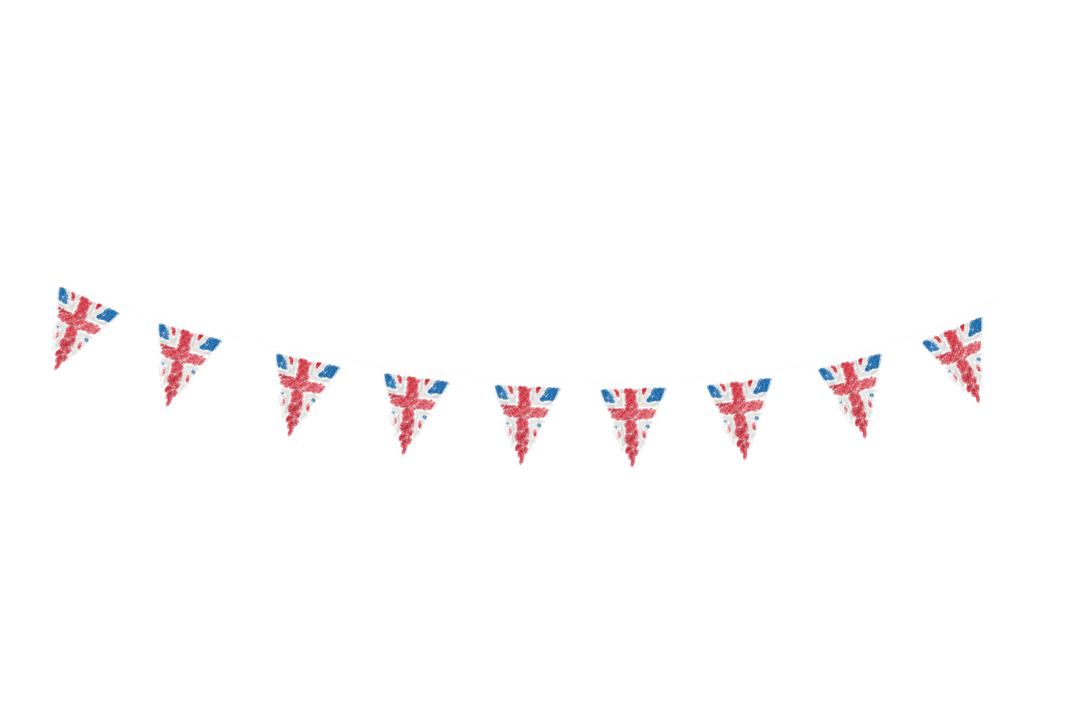 UK Flag Bunting Garland with Transparent Background - Download Free Stock Images Pikwizard.com