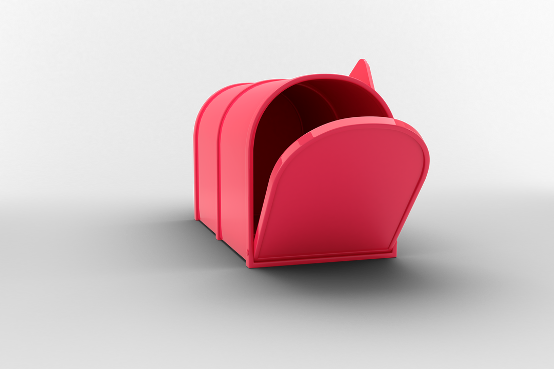 Glossy Pink Mailbox Isolated on Transparent Background for Messages and Communication - Download Free Stock Images Pikwizard.com