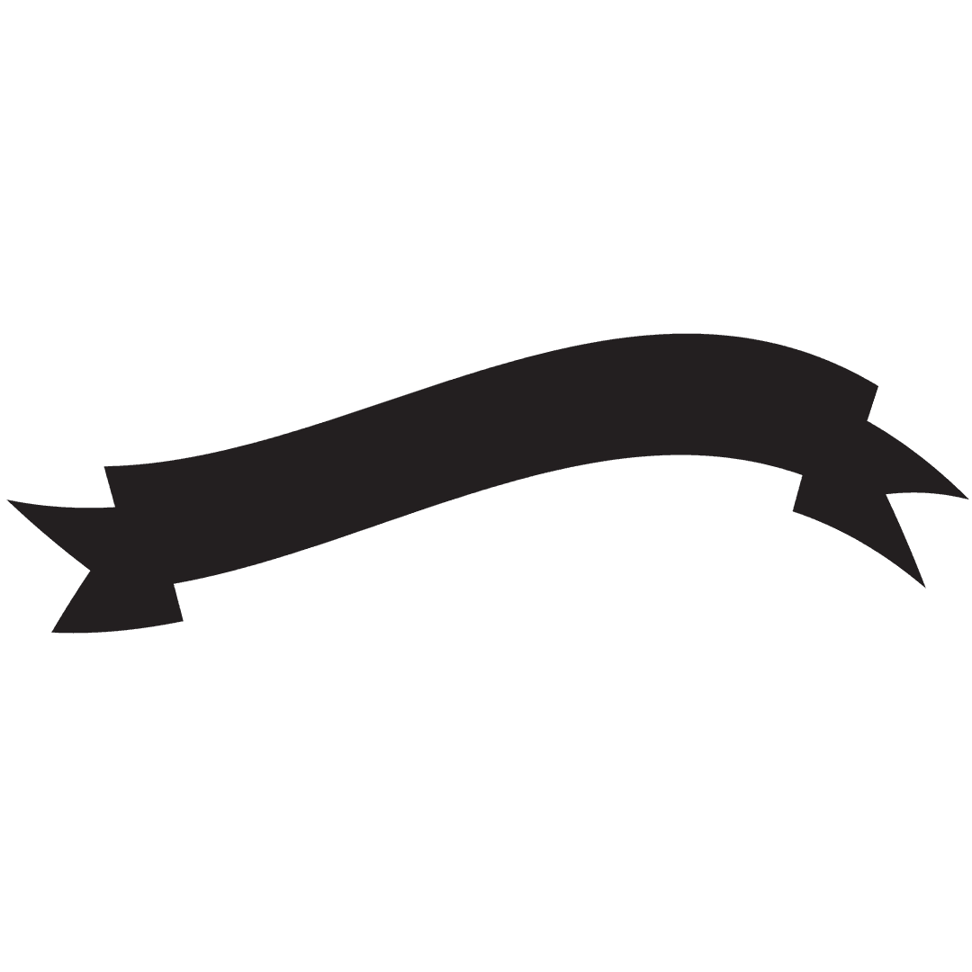 Transparent Black Ribbon Badge with Copy Space