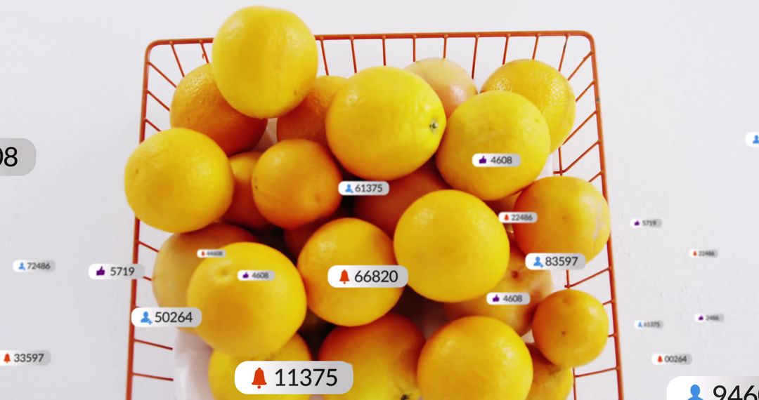 Basket of Oranges with Digital and Analytics Influence