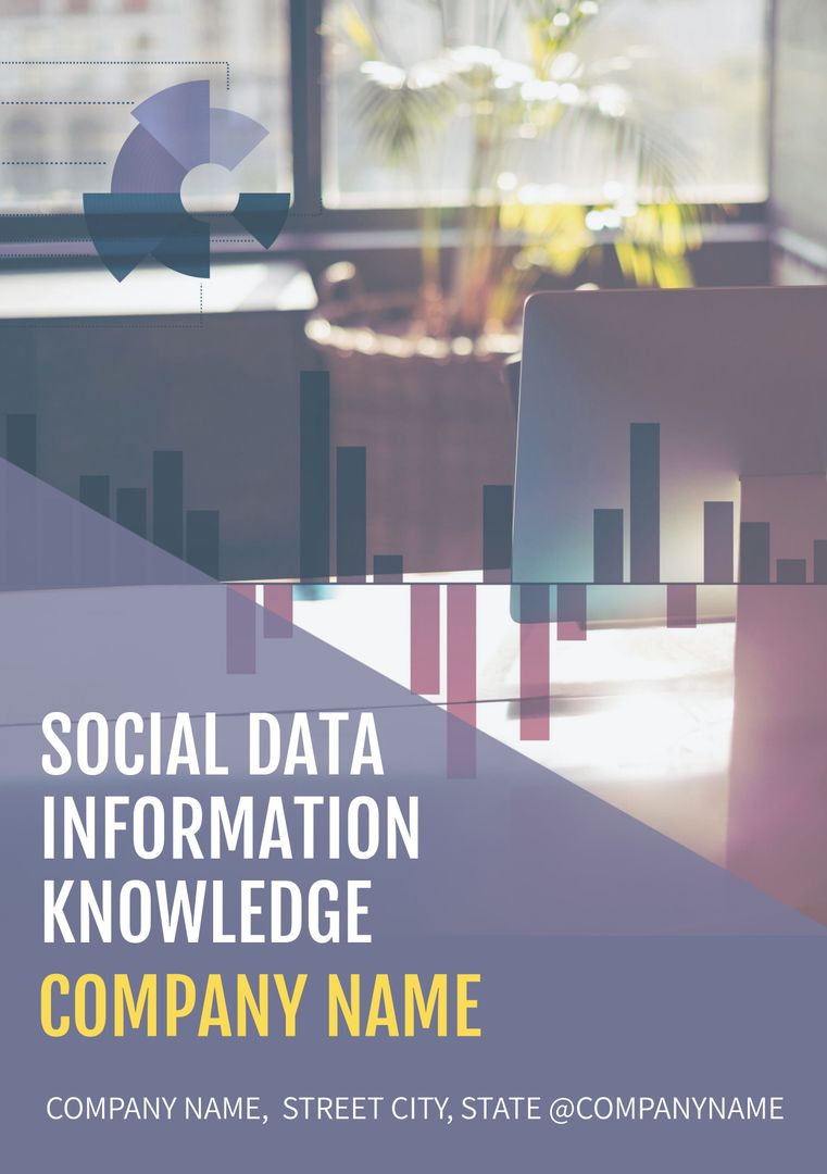 Corporate Analytics Services Marketing Design with Graph Elements