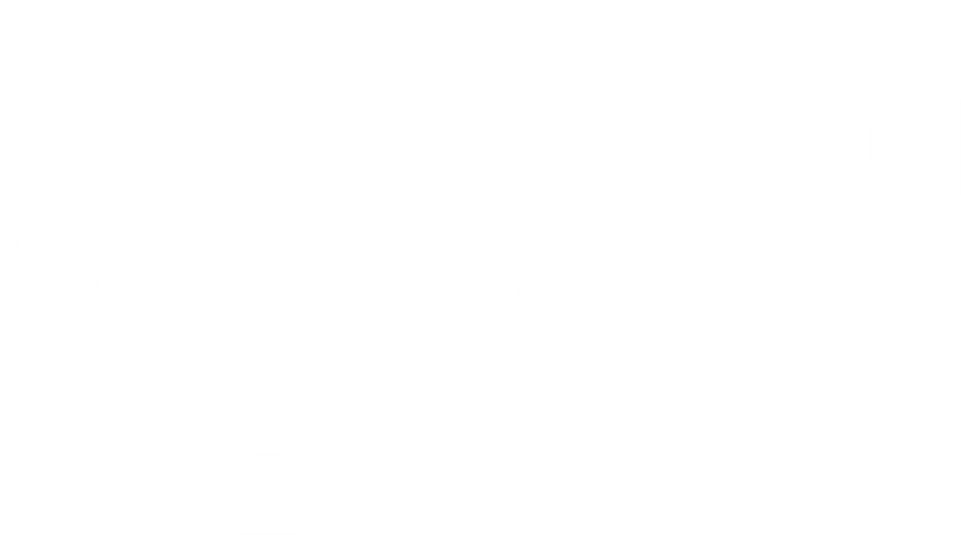 Transparent Tag and Tire Symbol With Sale Text Concept