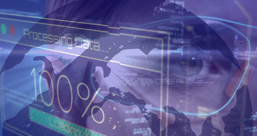 Evolving Tech Concept: Biometric Data Analysis Overlay Vision