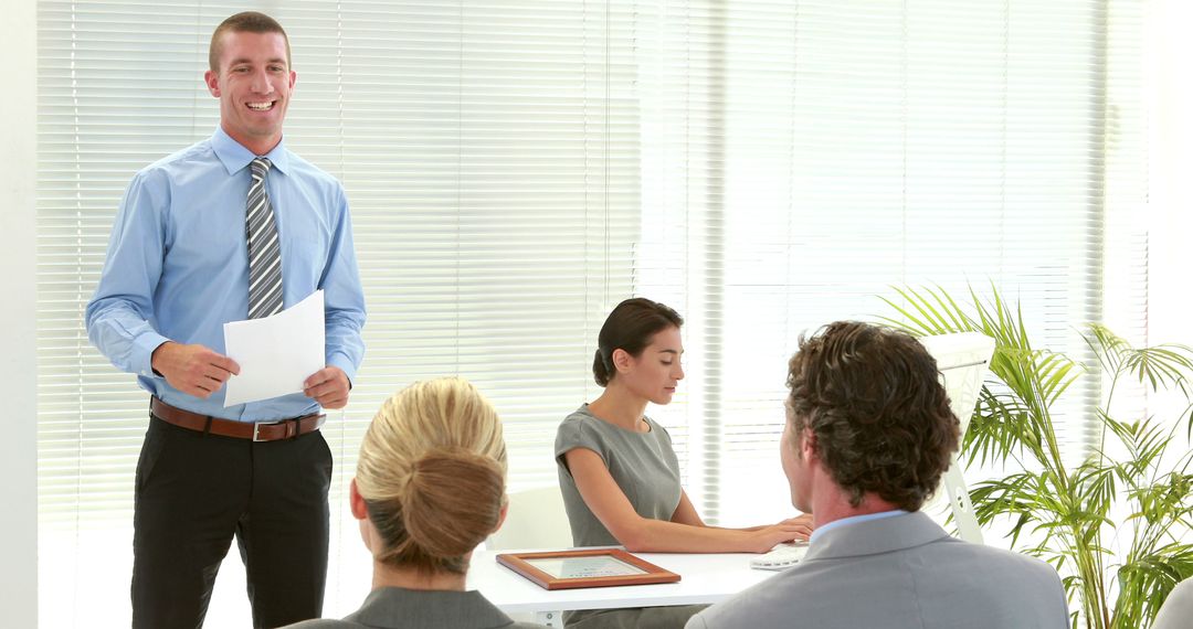 Professional Presentation in Modern Office with Diverse Team - Free Images, Stock Photos and Pictures on Pikwizard.com