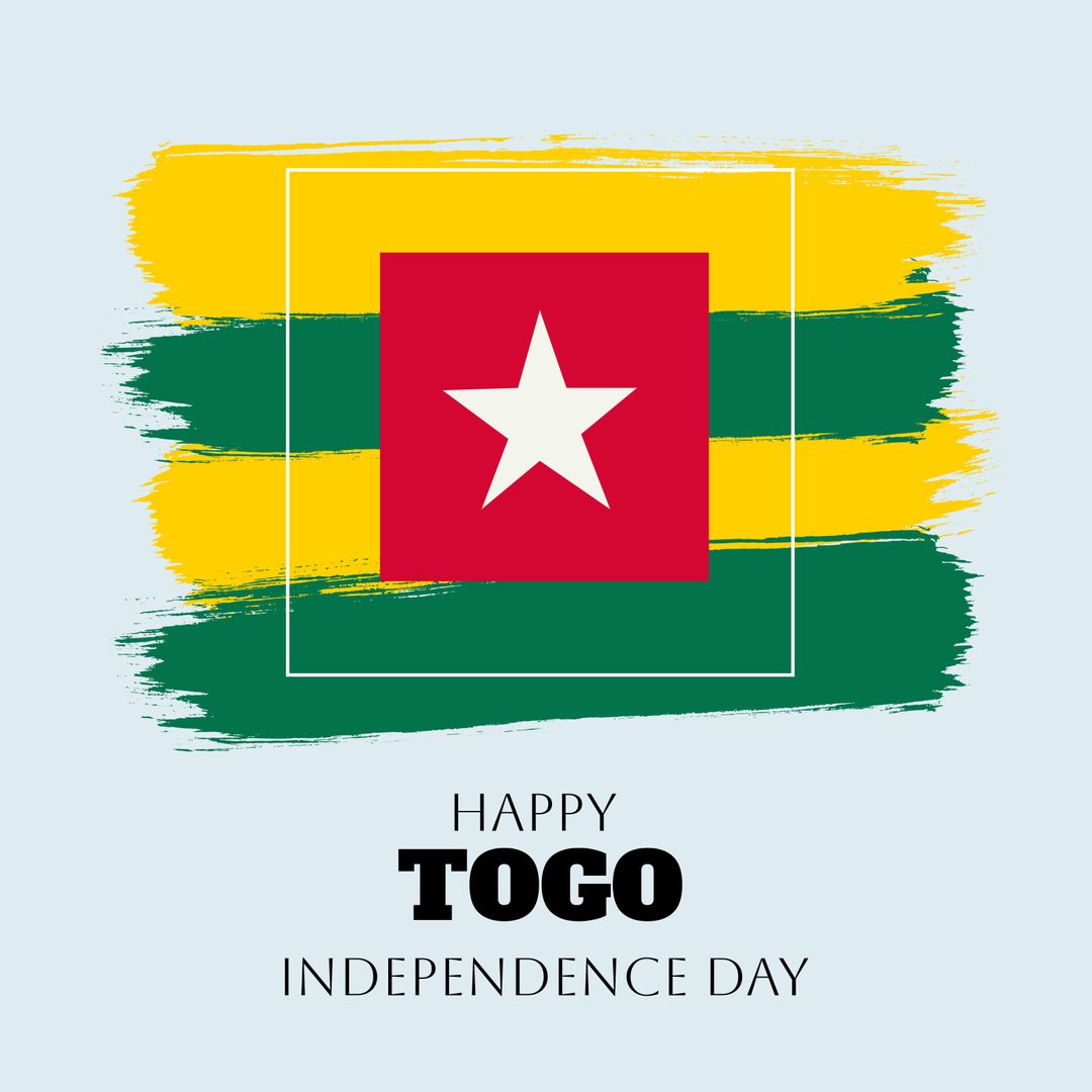 Togo Independence Day Celebration with National Flag