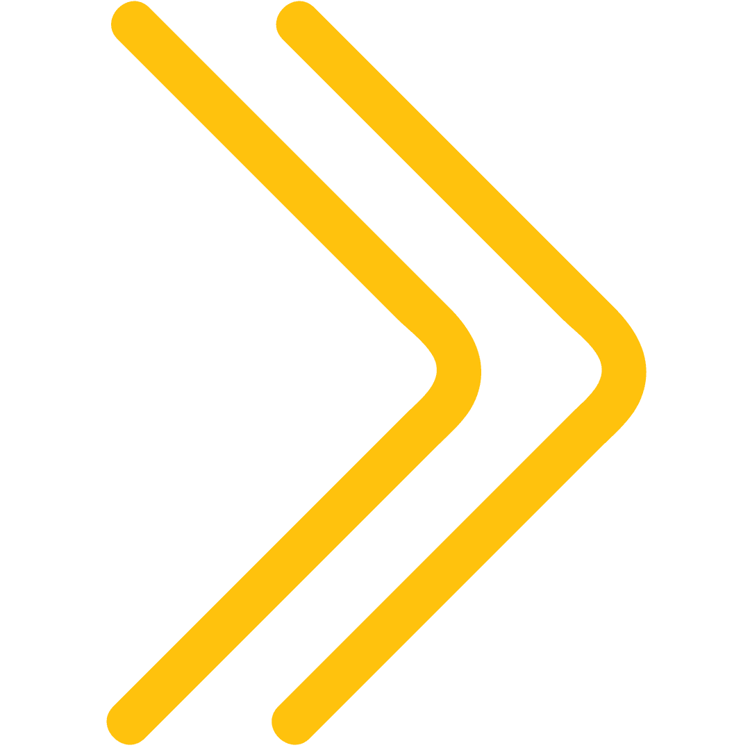 Yellow Right Arrows on Transparent Background for Navigation Design