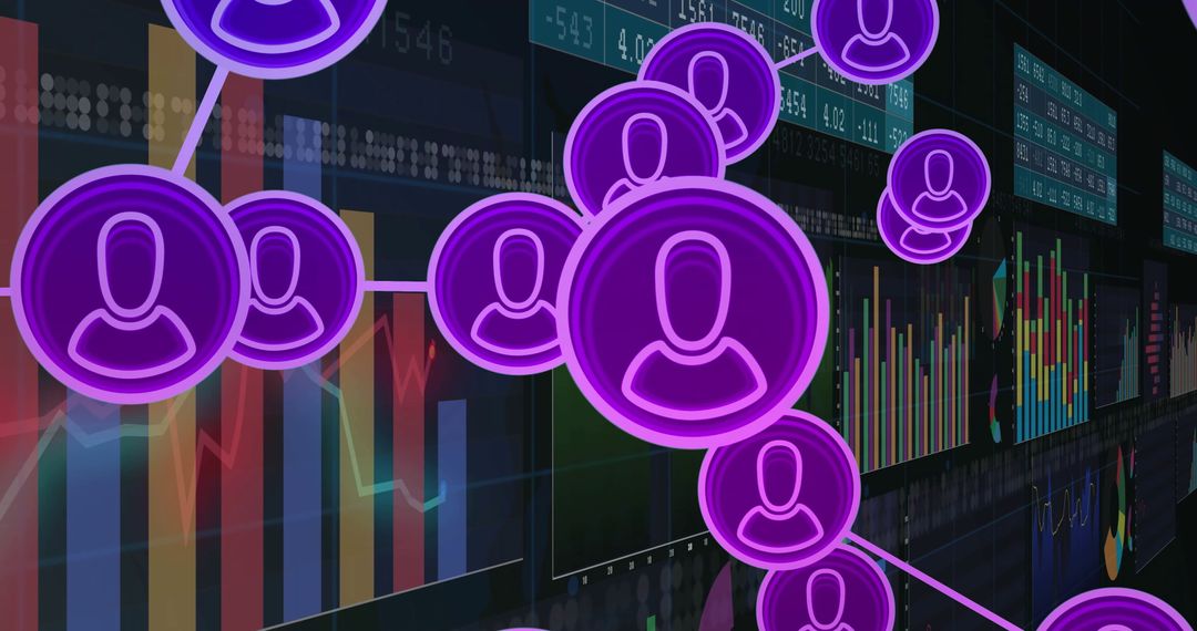 Networking Users Integrated with Financial Data Visuals