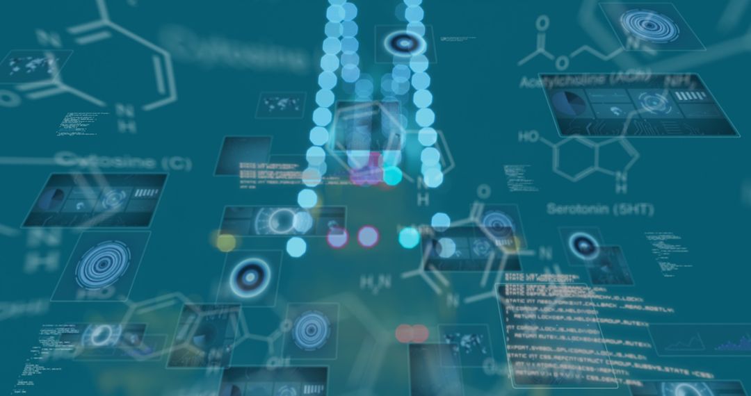 Innovative Digital Technology Abstract with Data Network