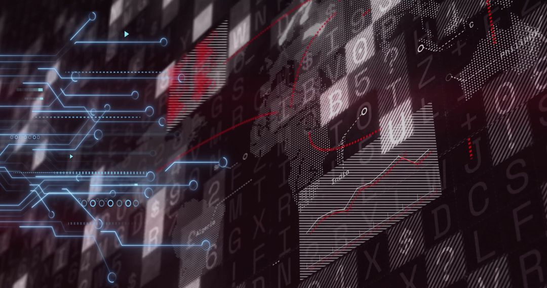 Technological Digital Matrix with Fluctuating Graphs and Circuit Nodes