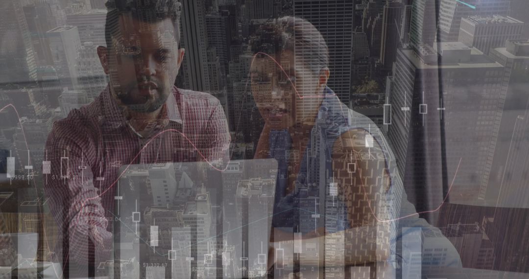 Financial Analysis and Strategy Discussion in Modern Office