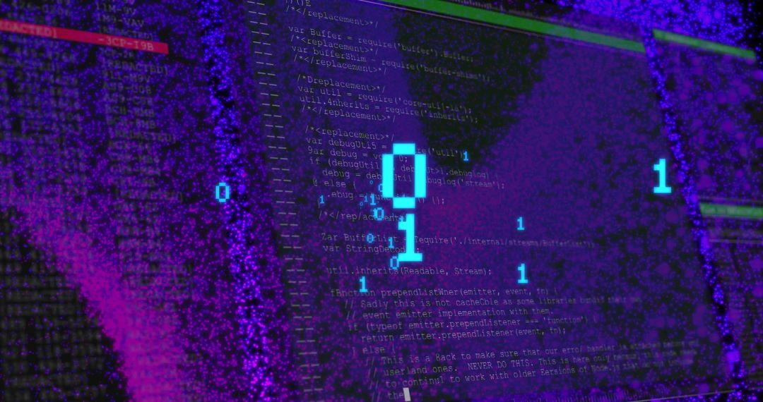 Binary Code and Data Processing on Dark Background - Free Images, Stock Photos and Pictures on Pikwizard.com