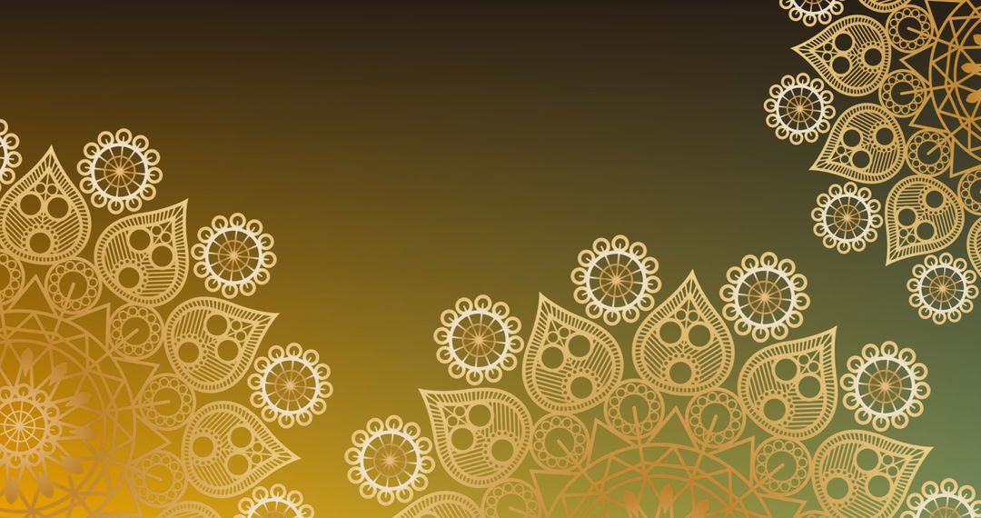Intricate Mandala Patterns on Gradient Orange Background