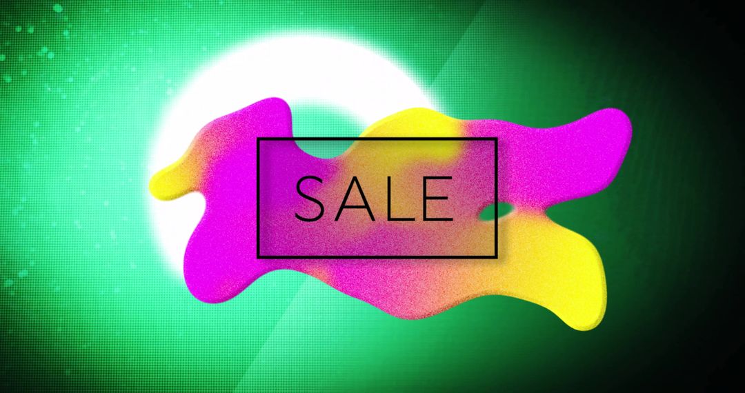 Dynamic Sale Banner on Vibrant Abstract Background - Free Images, Stock Photos and Pictures on Pikwizard.com