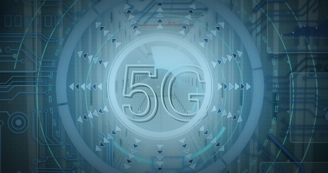 Digital 5G Technology Overlaid on Server Infrastructure