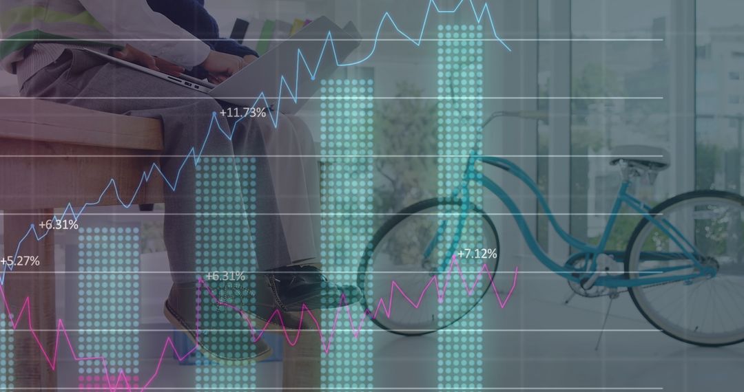 Digital Data with Schoolboy Laptop: Modern Education Technology