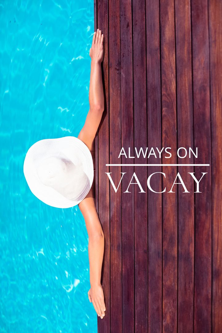 Serene Poolside Relaxation with Vacation Vibes