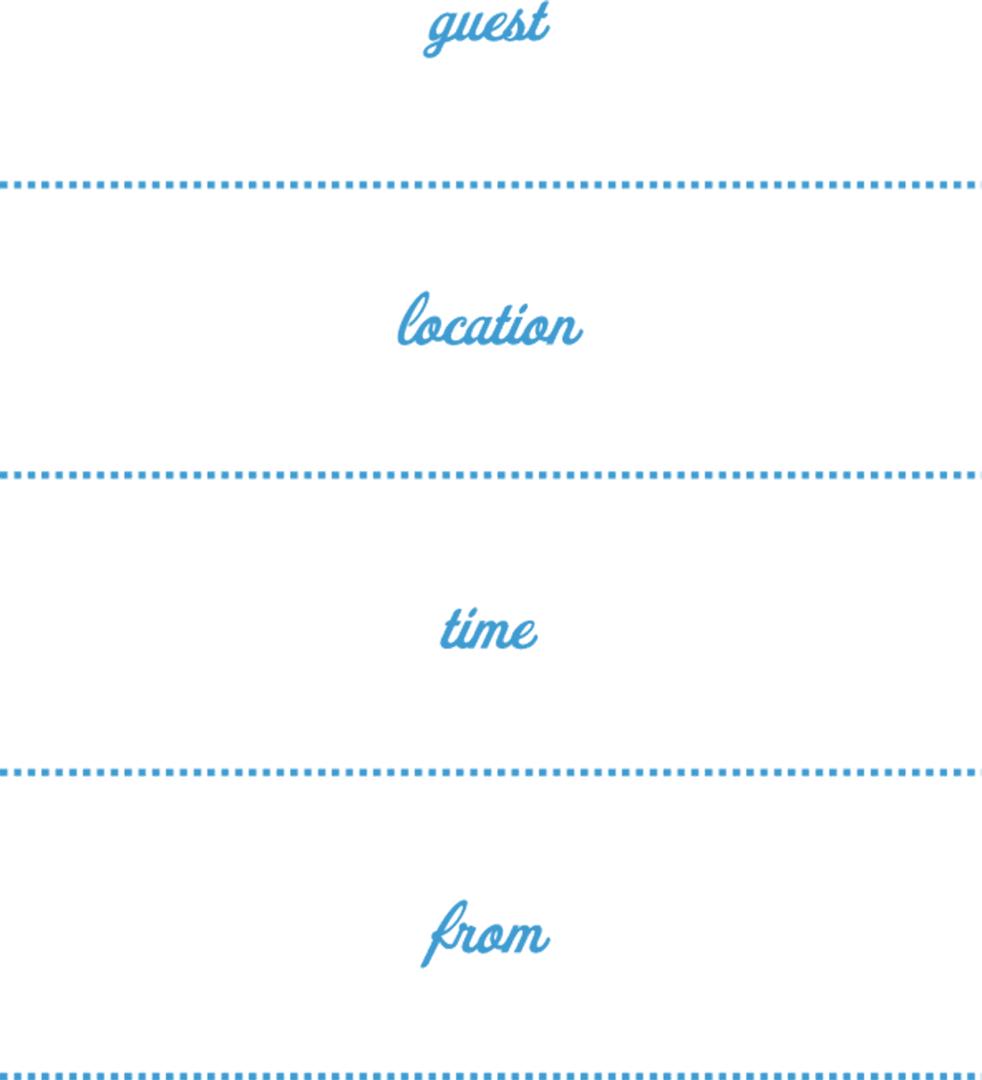 Invitation Template with Copy Space on Transparent Background