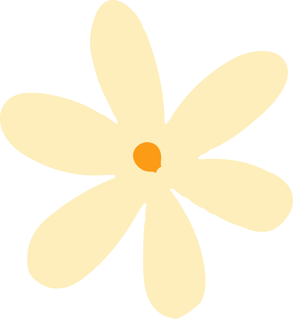 Transparent Minimalistic Daisy Flower Icon Vector Illustration
