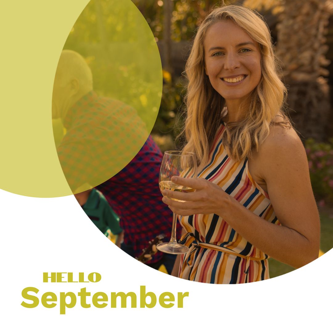 Welcoming September with Cheerful Smiles in Sunny Garden