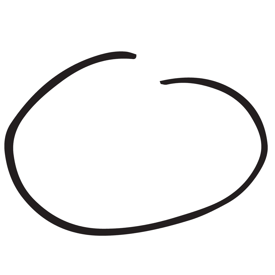 Black Brushed Circle with Transparent Background for Creative Design Uses