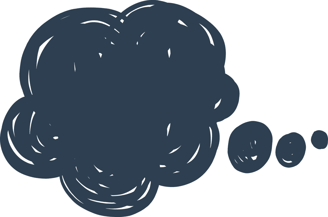 Transparent Speech Bubble Illustration on Transparent Background