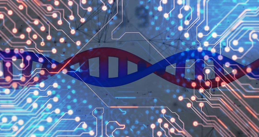 DNA Strand with Digital Circuitry Fusion Concept