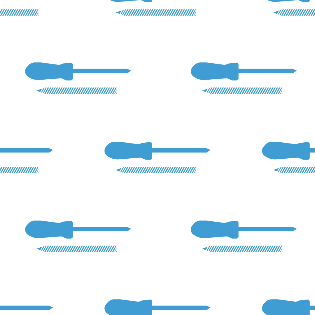 Digital Blue Icon Pattern on Transparent Background