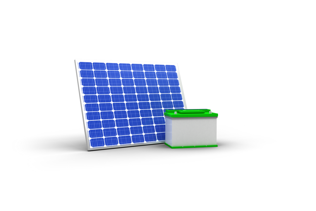 Solar Panel and Battery Vector Illustration on Transparent Background - Download Free Stock Images Pikwizard.com