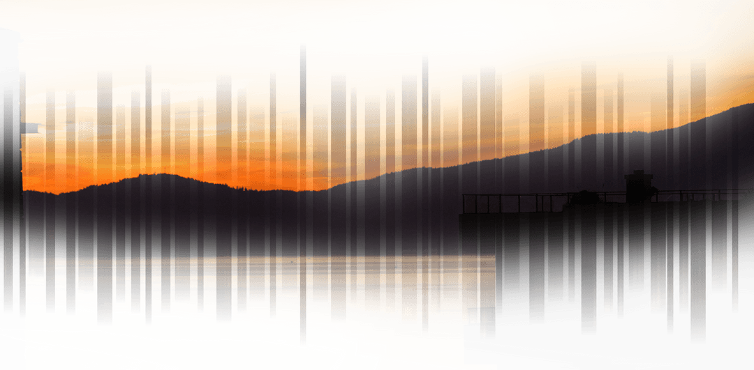 Digital Illustration: Industrial Sunset with Transparent Layers