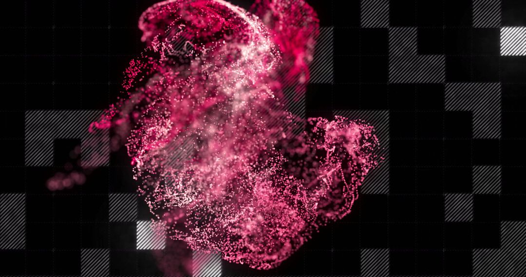 Dynamic Abstract Particle Formation in Futuristic Digital Art