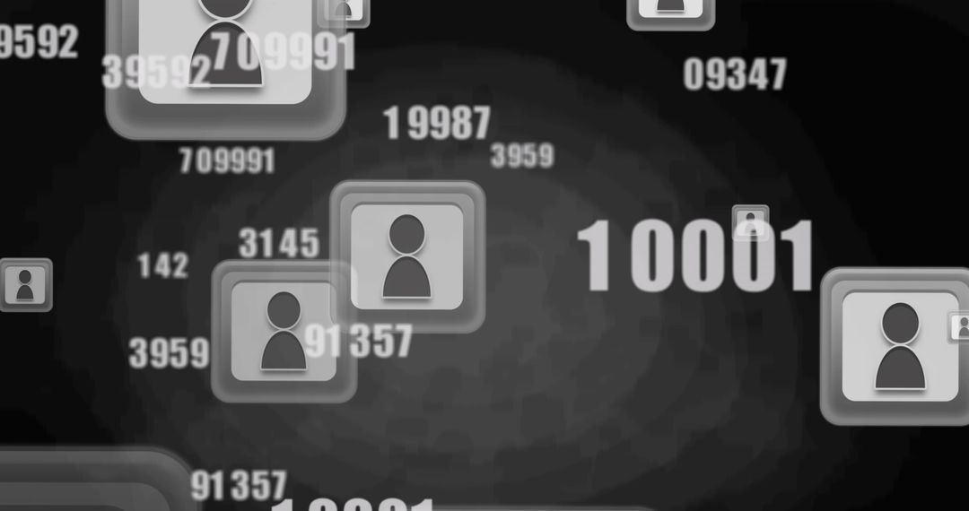 Digital Network and Data Processing Graphics