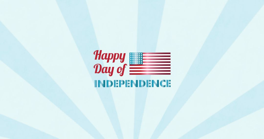 Patriotic Independence Day Celebration Text Design