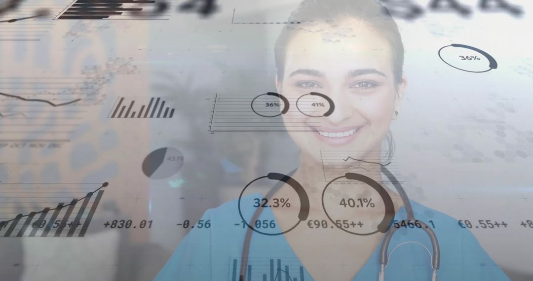 Doctor Analyzing Medical Data with Advanced Technology in Hospital