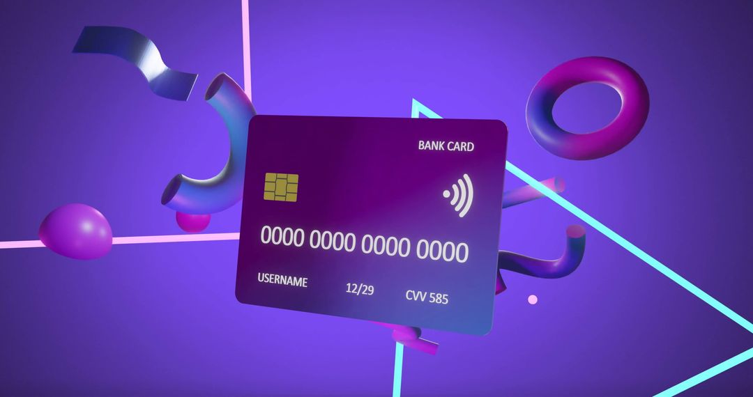 Digital Bank Card in Abstract Background Concept - Free Images, Stock Photos and Pictures on Pikwizard.com